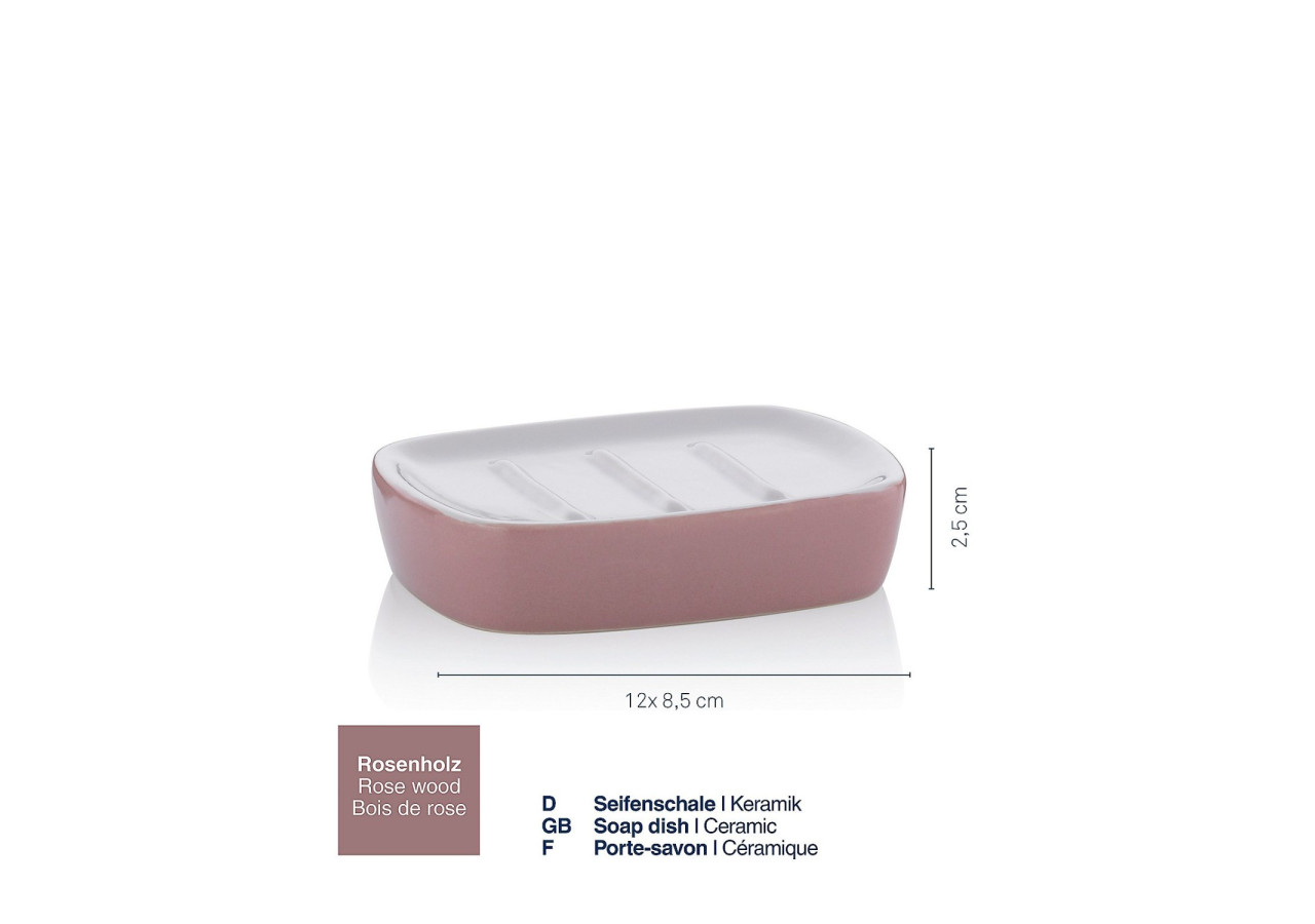 Porte-savon Lindano - Élégance en céramique 12 x 8,5 cm - KE 203312 - Kela Badkamer