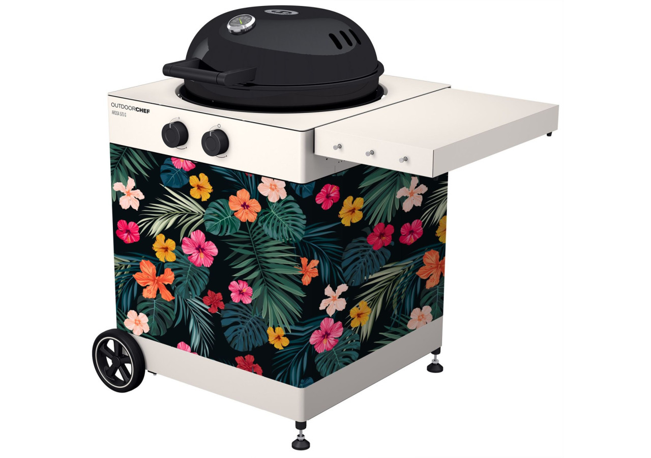 Accessoire BBQ Arosa 570 G - Housse avant interchangeable Aloha Hawaii - OC 022280 - Outdoor Chef
