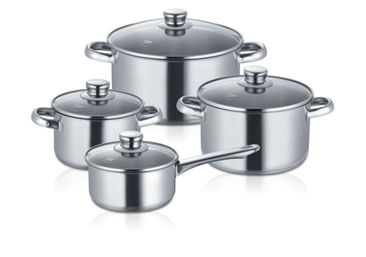 Ensemble de Casseroles New Roma - Acier inoxydable, 4 pièces, induction compatible - BD 067731 - Berndes