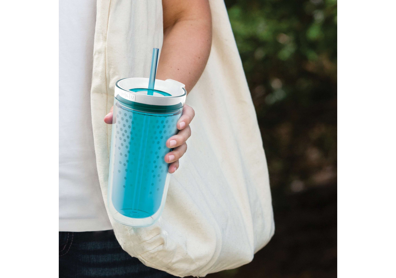 Gobelet de Voyage avec Paille 325 ml - Design innovant et pratique - ZK 021217 - Zoku