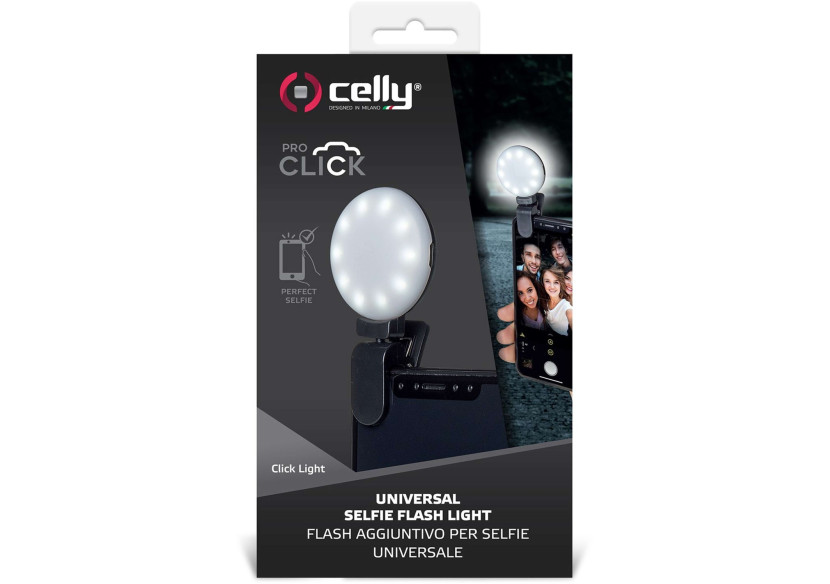 Lampe Selfie ProClick - Avec pince et batterie - CE 741398 - Celly