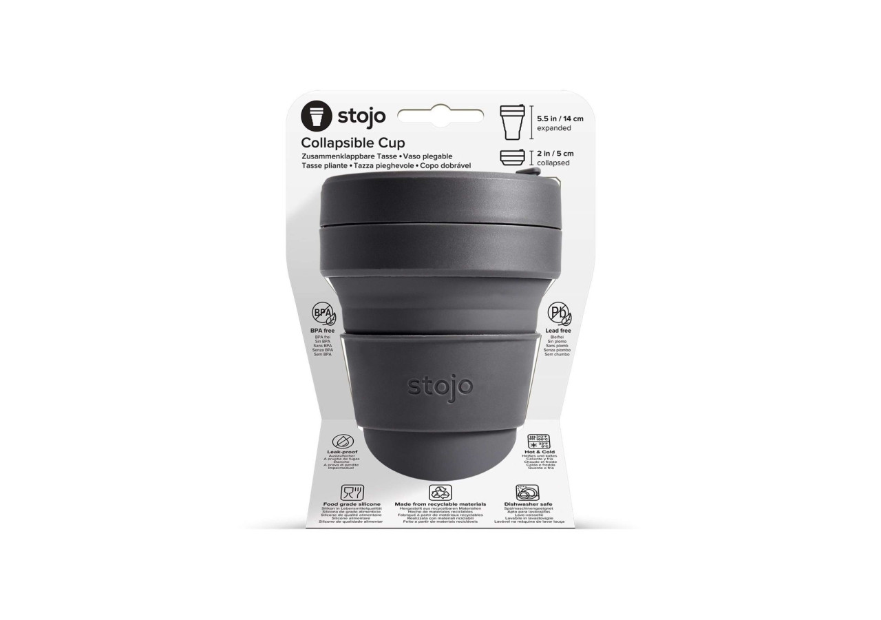 Tasse réutilisable Biggie Cup 470 ml - Pliable et pratique - ST 000477 - Stojo