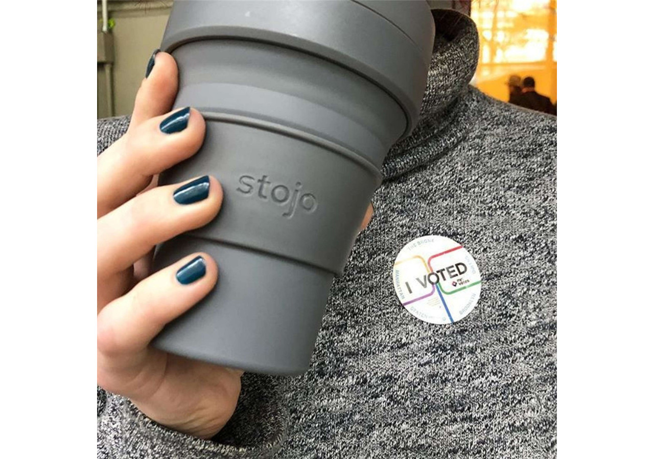 Tasse réutilisable Biggie Cup 470 ml - Pliable et pratique - ST 000477 - Stojo