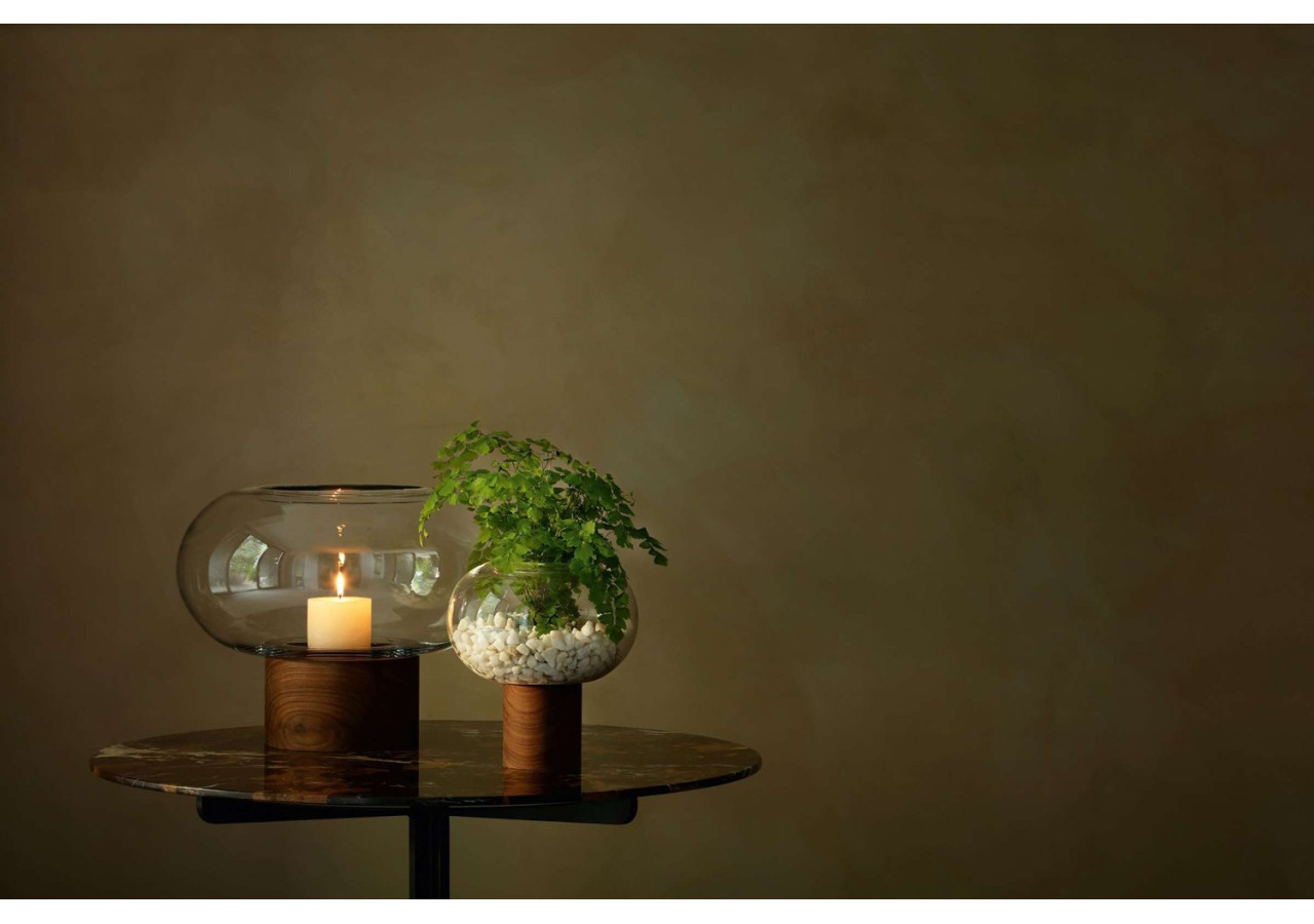 Vase Oblate 21,5 cm - Design moderne en verre - LS 579646 - L.S.A.