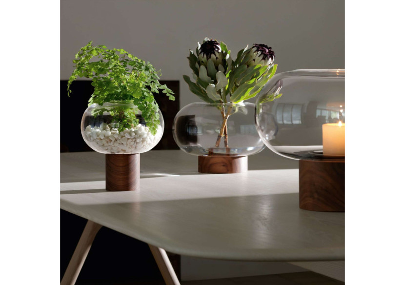 Vase Oblate 21,5 cm - Design moderne en verre - LS 579646 - L.S.A.