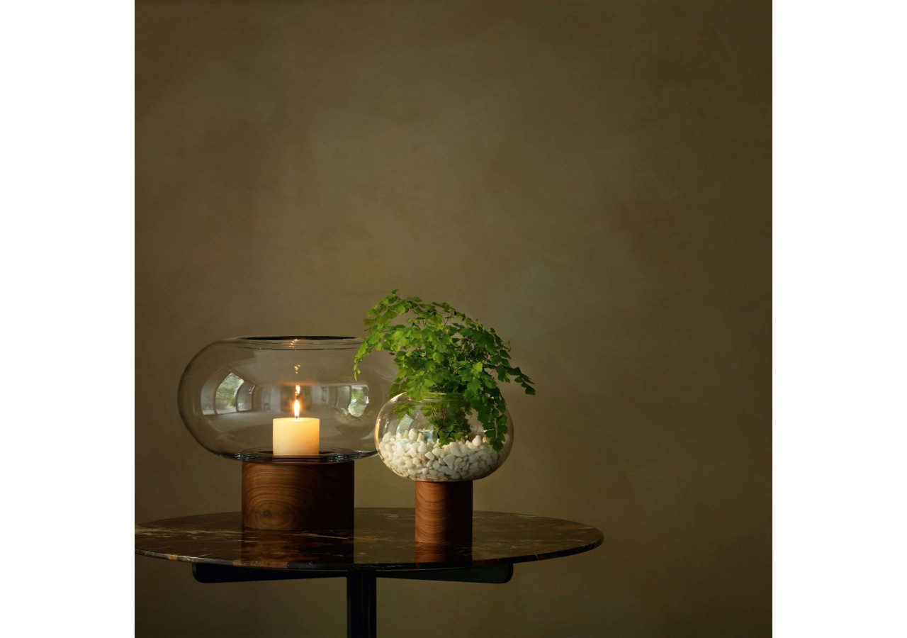 Vase Oblate 21,5 cm - Design moderne en verre - LS 579646 - L.S.A.