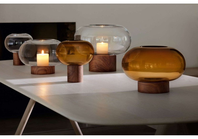 Vase Oblate 21,5 cm - Design moderne en verre - LS 579646 - L.S.A.