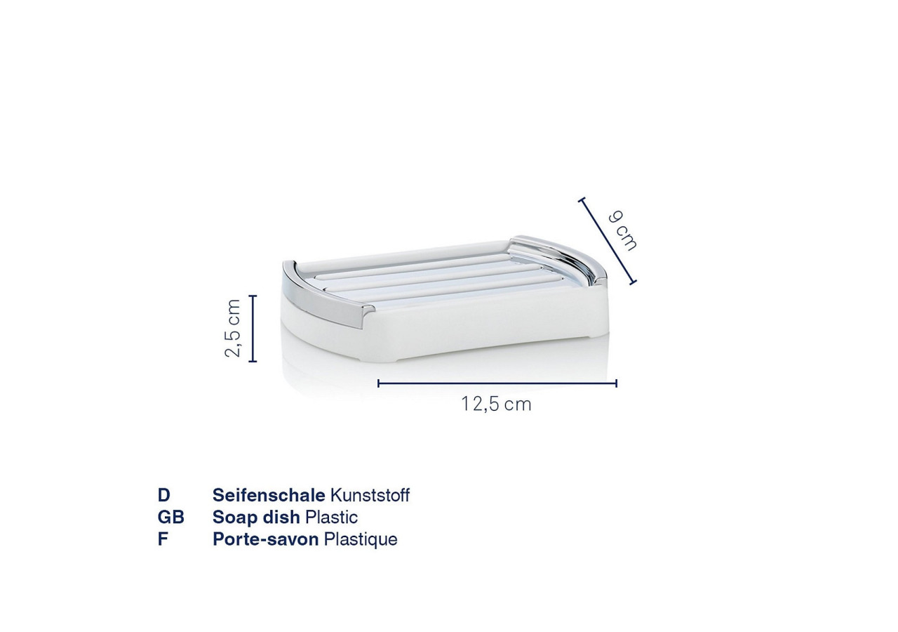 Marta Zeephouder - Porte-savon en plastique élégant - KE 242007 - Kela Badkamer