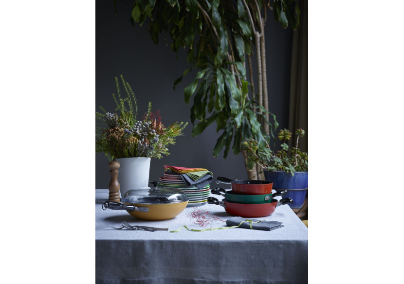 Wokpan Vintage Spadella 28 cm - Revêtement antiadhésif et design italien - SA 069451 - Sambonet Wokpan Vintage Spadella 28 cm - Revêtement antiadhésif et design italien - SA 069451 - Sambonet