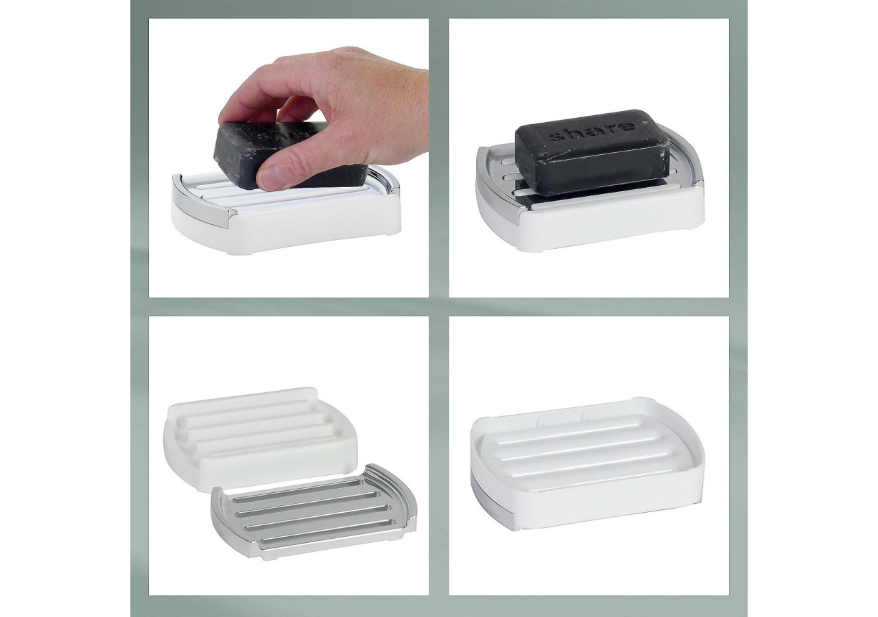 Porte-Savon Marta - Plastique Coloré 12,5 x 9 x 2,5 cm - KE 243707 - Kela Badkamer