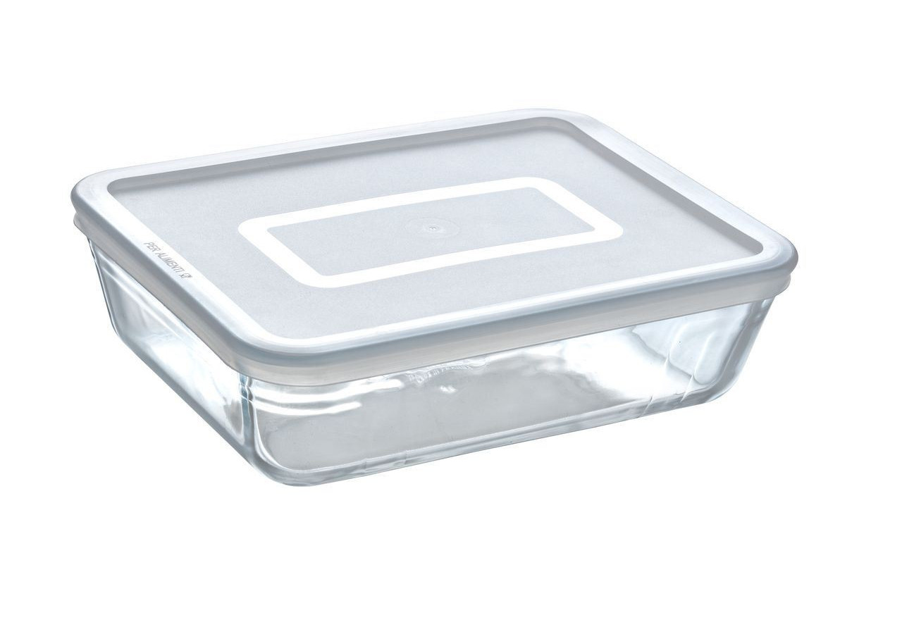 Set de 2 Bols Rectangulaires avec Couvercle - Pyrex Cook & Freeze - PY 277143 - Pyrex