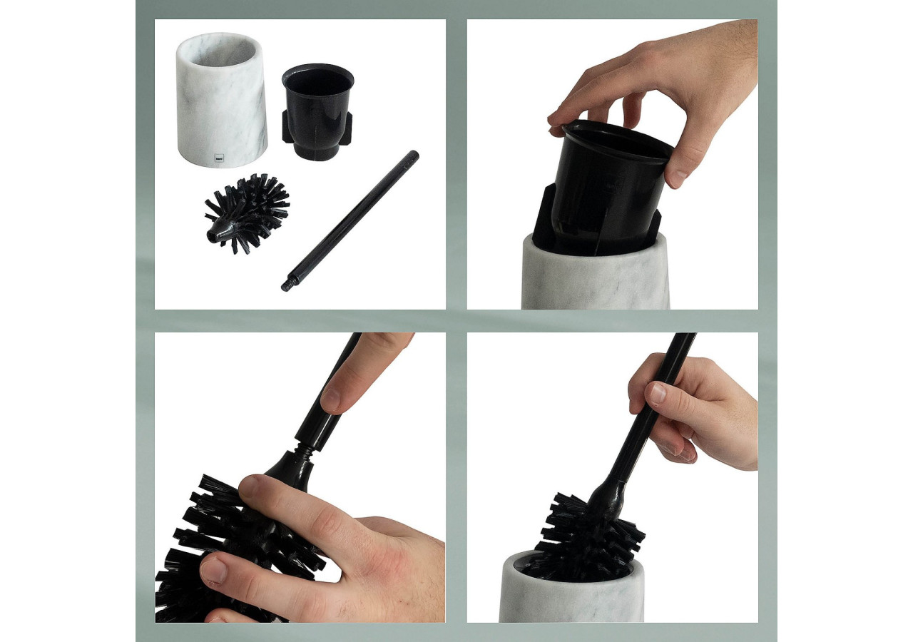 Set de Brosse Toilettte avec Support en Marbre - Design Moderne - KE 200281 - Kela Badkamer