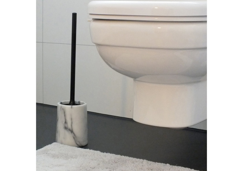 Set de Brosse Toilettte avec Support en Marbre - Design Moderne - KE 200281 - Kela Badkamer Set de Brosse Toilettte avec Support en Marbre - Design Moderne - KE 200281 - Kela Badkamer