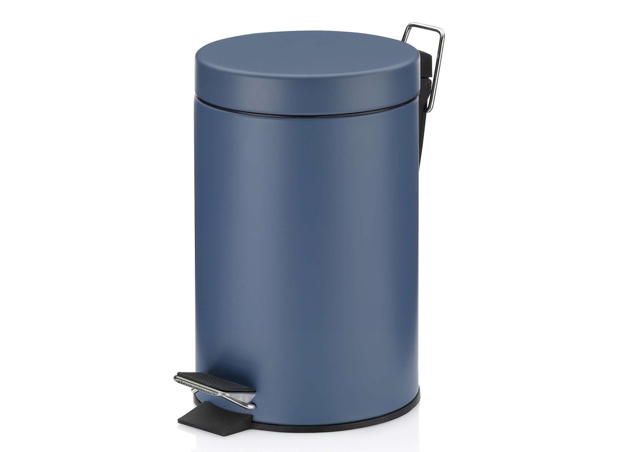 Poubelle Pédale 3 Litres - Design Mauve Bleu - KE 242922 - Kela Badkamer