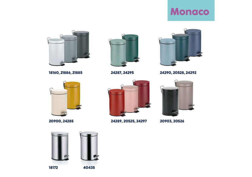 Poubelle Pédale 3 Litres - Design Mauve Bleu - KE 242922 - Kela Badkamer Poubelle Pédale 3 Litres - Design Mauve Bleu - KE 242922 - Kela Badkamer