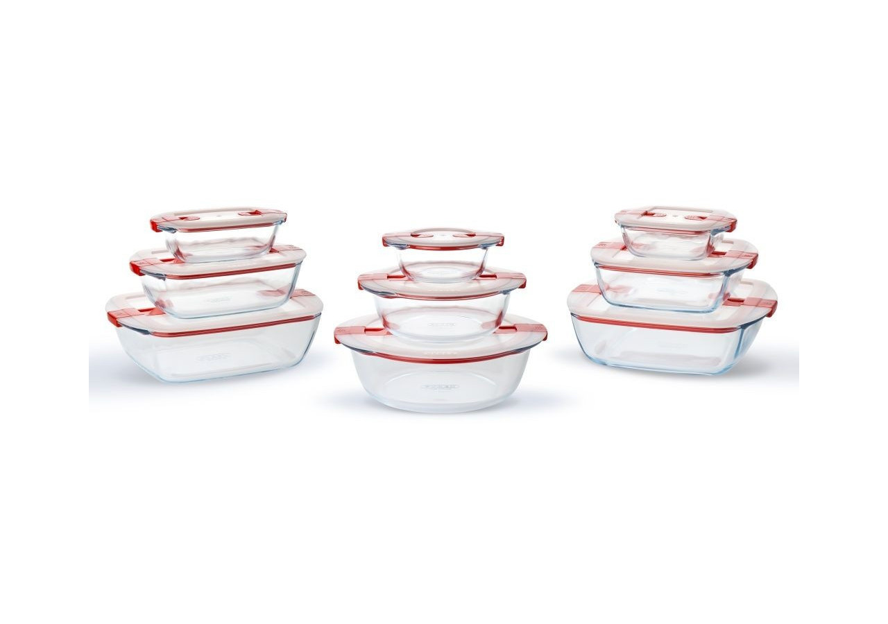 Boîte Alimentaire Cook & Heat - Verre Borosilicate 14 x 12 cm avec Couvercle - PY 279581 - Pyrex