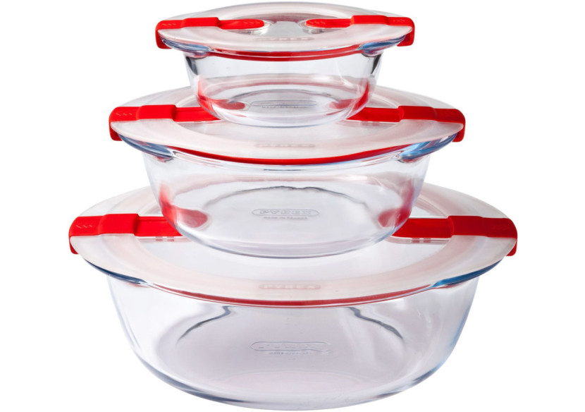 Boîte Alimentaire Cook & Heat - Verre Borosilicate 14 x 12 cm avec Couvercle - PY 279581 - Pyrex