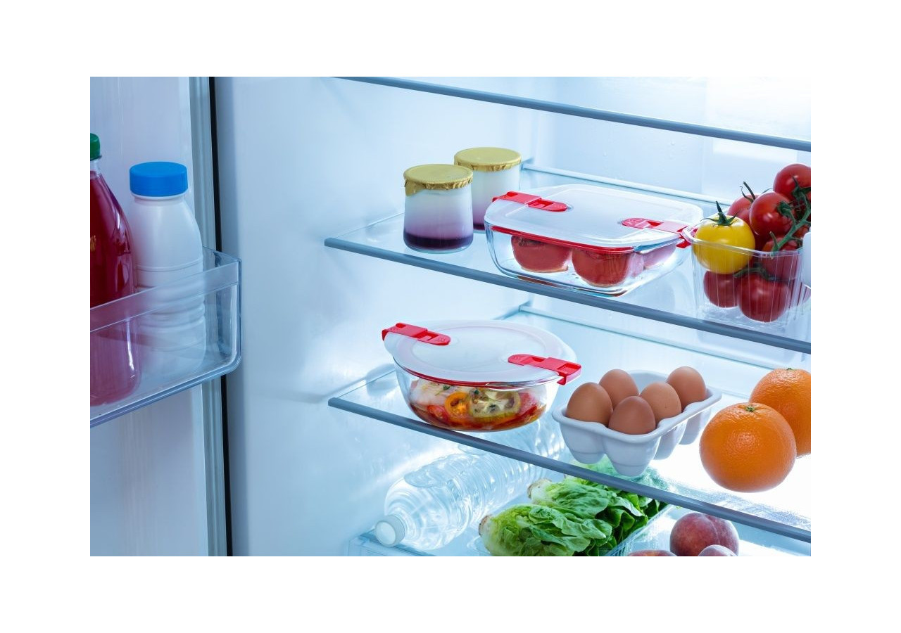 Boîte Alimentaire Cook & Heat - Verre Borosilicate 14 x 12 cm avec Couvercle - PY 279581 - Pyrex