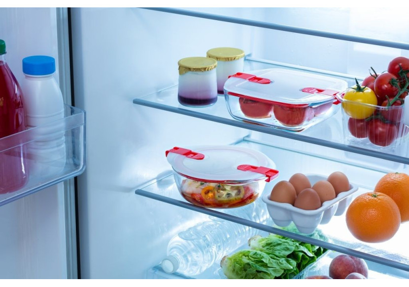 Boîte Alimentaire Cook & Heat - Verre Borosilicate 14 x 12 cm avec Couvercle - PY 279581 - Pyrex