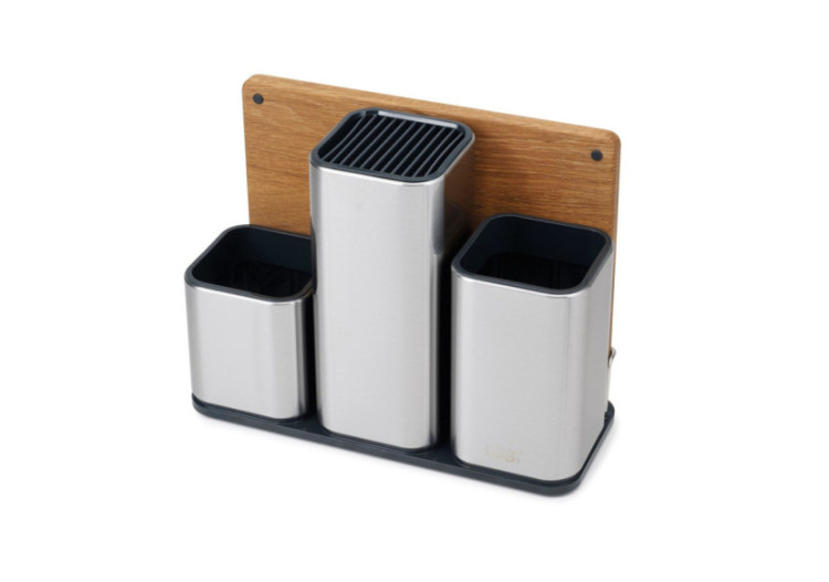 Organisateur de Cuisine AANRECHT - Avec Planche à Découper en Bois d'Oak - JJ 950267 - Joseph Joseph