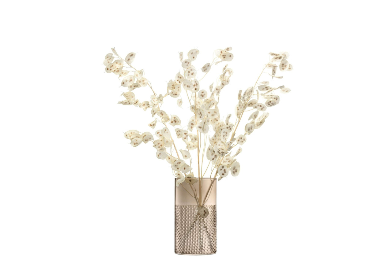 Vase ou Bougeoir Wicker - 25 cm en Verre - LS 571527 - L.S.A.
