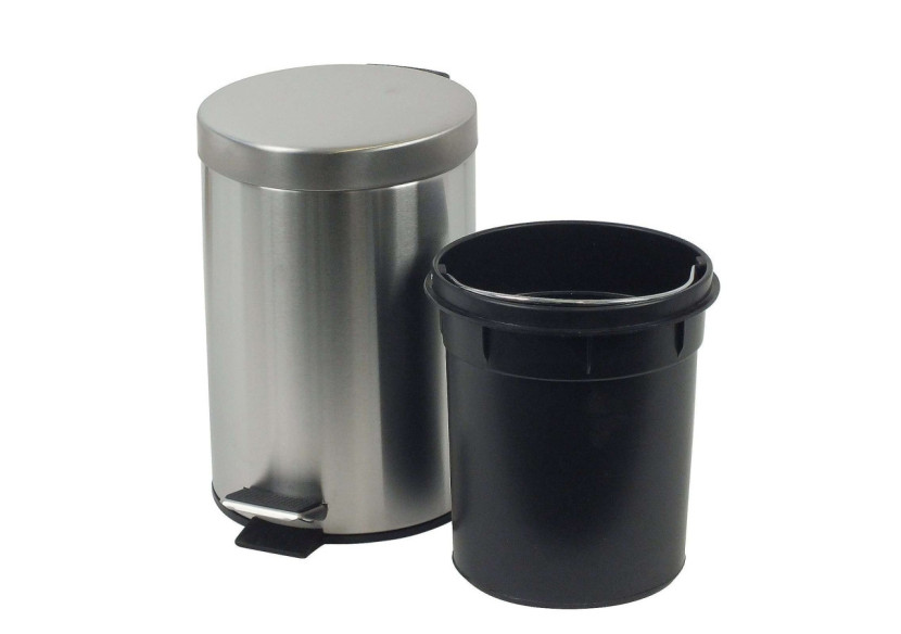 Poubelle à Pédale Monaco - 3 Litres en Acier Inoxydable - KE 181726 - Kela Badkamer Poubelle à Pédale Monaco - 3 Litres en Acier Inoxydable - KE 181726 - Kela Badkamer