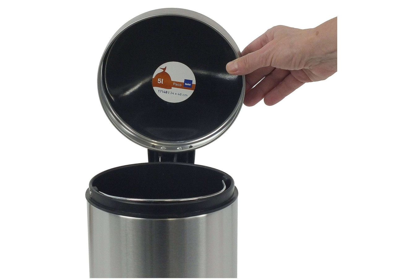 Poubelle à Pédale Monaco - 3 Litres en Acier Inoxydable - KE 181726 - Kela Badkamer