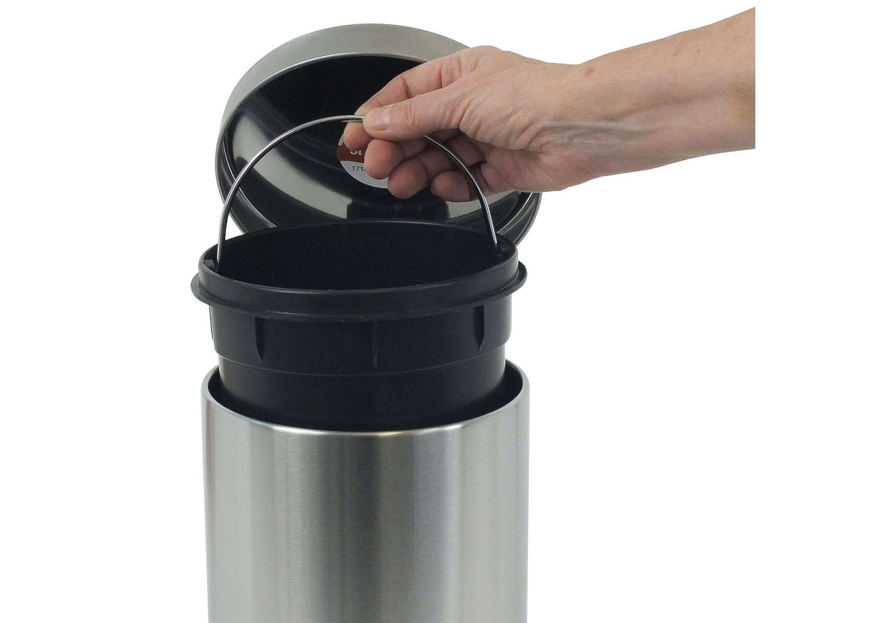 Poubelle à Pédale Monaco - 3 Litres en Acier Inoxydable - KE 181726 - Kela Badkamer