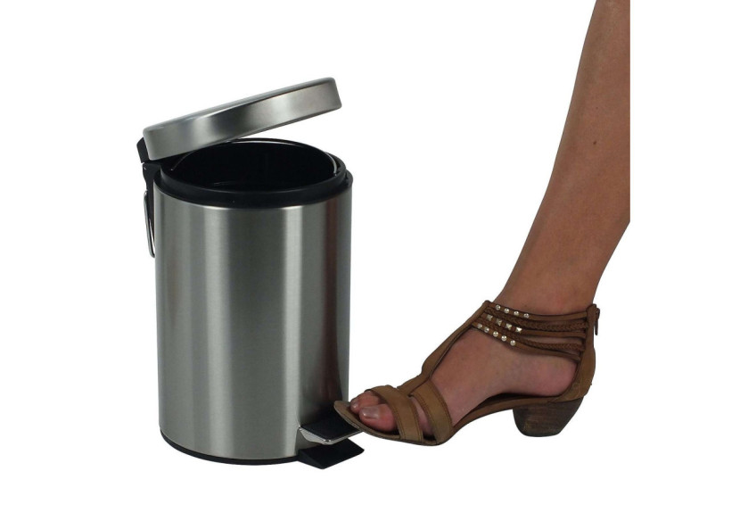 Poubelle à Pédale Monaco - 3 Litres en Acier Inoxydable - KE 181726 - Kela Badkamer Poubelle à Pédale Monaco - 3 Litres en Acier Inoxydable - KE 181726 - Kela Badkamer