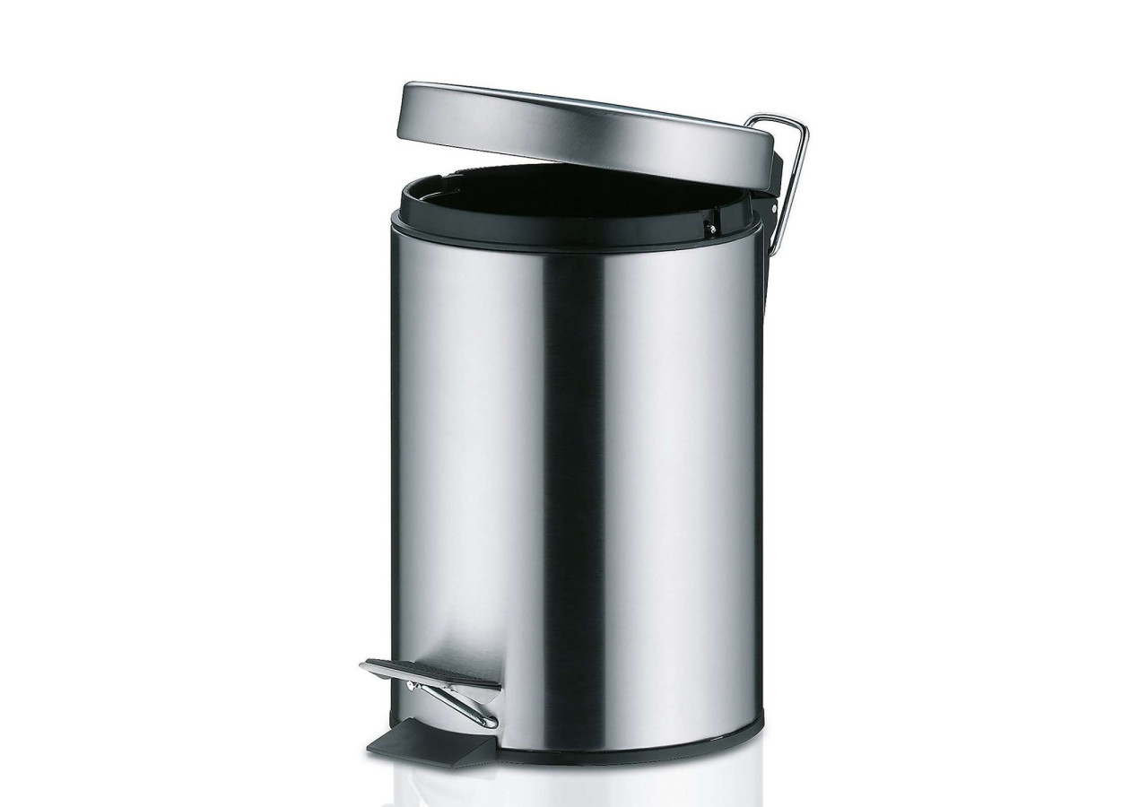 Poubelle à Pédale Monaco - 3 Litres en Acier Inoxydable - KE 181726 - Kela Badkamer