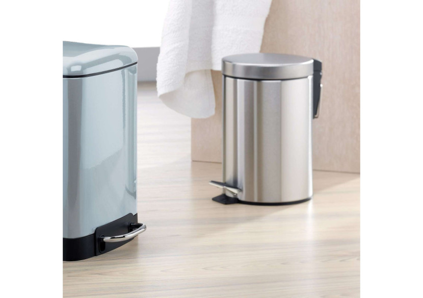 Poubelle à Pédale Monaco - 3 Litres en Acier Inoxydable - KE 181726 - Kela Badkamer Poubelle à Pédale Monaco - 3 Litres en Acier Inoxydable - KE 181726 - Kela Badkamer