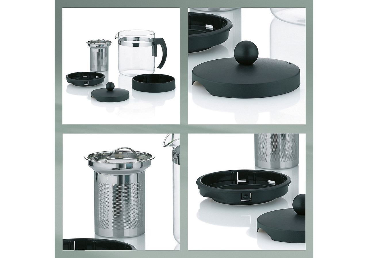 Théière AURON avec Filtre - 700 ml en Verre Résistant à la Chaleur - KE 114571 - Kela Keuken