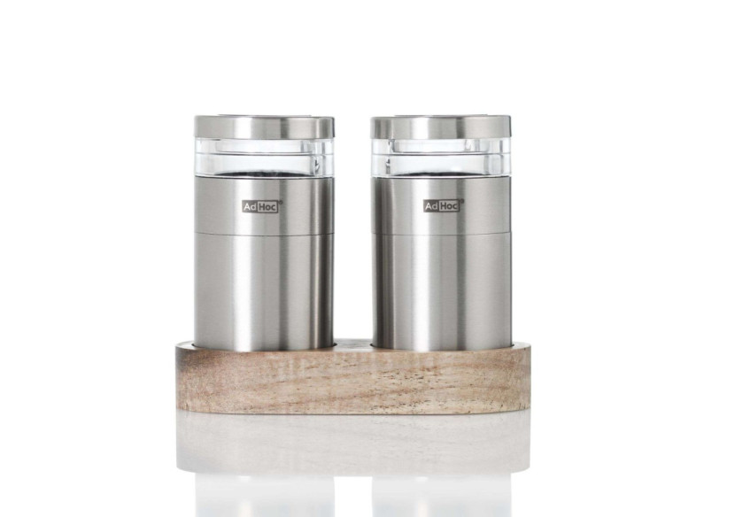 Moulin à Poivre et Sel Molto - Ensemble chic avec support - AD ME09 Z - Adhoc Moulin à Poivre et Sel Molto - Ensemble chic avec support - AD ME09 Z - Adhoc