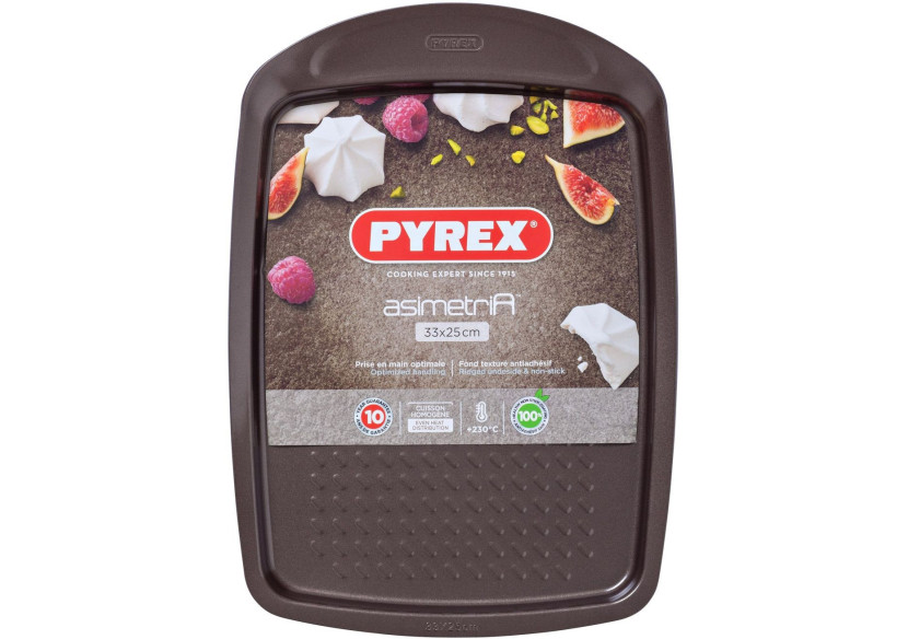 Plaque de Cuisson Asimetria - 33 x 25 cm, antiadhésive - PY 267441 - Pyrex