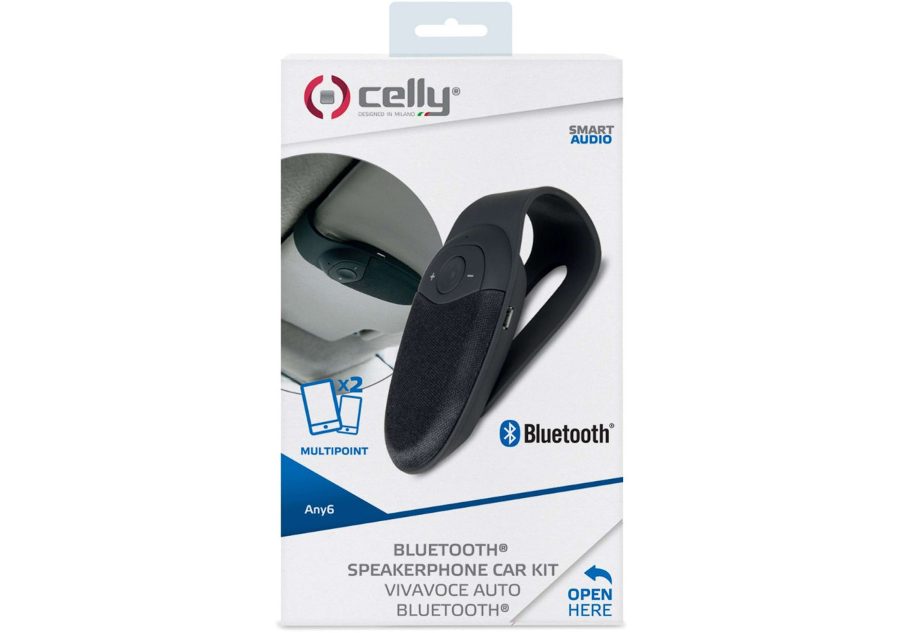 Kit mains libres Bluetooth - Autonomie 13 heures, USB inclus - CE 716198 - Celly