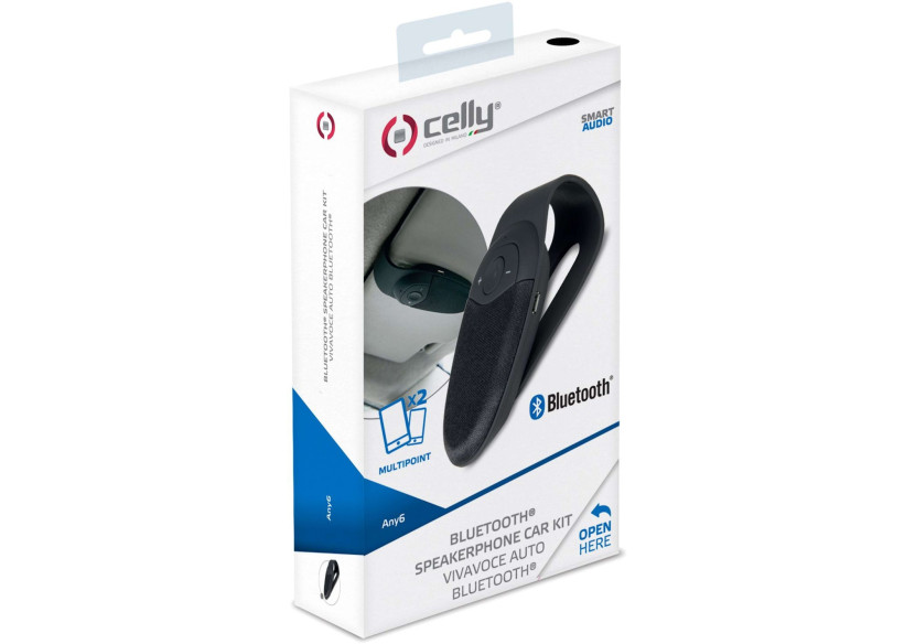 Kit mains libres Bluetooth - Autonomie 13 heures, USB inclus - CE 716198 - Celly Kit mains libres Bluetooth - Autonomie 13 heures, USB inclus - CE 716198 - Celly