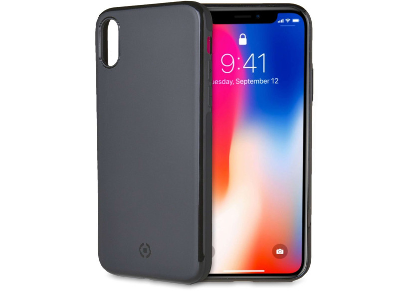 Coque GhostSkin avec Magnet pour iPhone X/XS - Protection élégante - CE 740841 - Celly