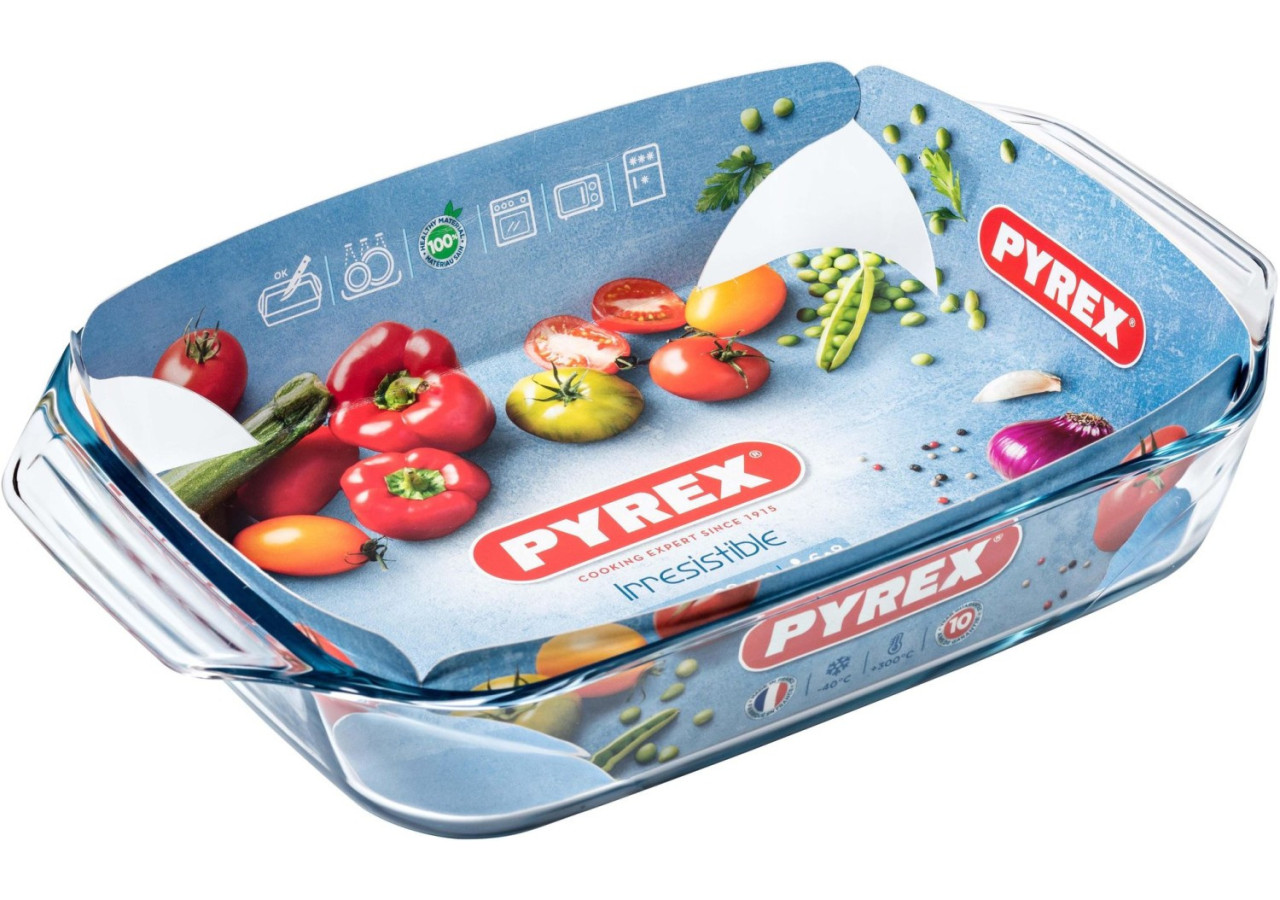 Plat à Four Irresistible Rectangulaire 2,5 L - Résistant et pratique - PY 268608 - Pyrex
