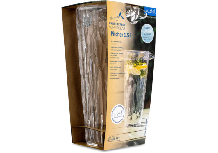 Pichet Superglas Club - 1,5 litre pour smoothies et salades - KZ 543887 - Koziol 2