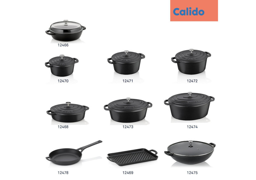 Cocotte Calido - 9,5 litres en fonte émaillée - KE 124747 - Kela Keuken
