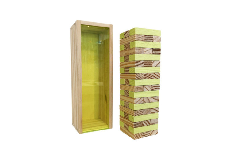 Tour de blocs Travel - Jeu en bois portable et coloré - SU 053942 - Sunnylife