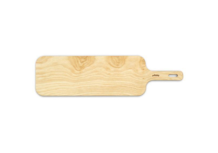 Planche à Découper avec Poignée - 55x15 cm en Bois d'Aulne - PE 813769 - Pebbly