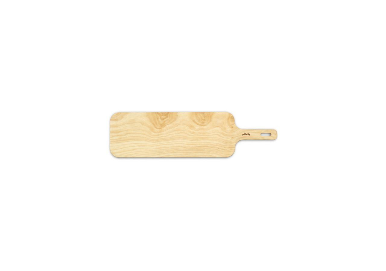 Planche à Découper avec Poignée - 55x15 cm en Bois d'Aulne - PE 813769 - Pebbly