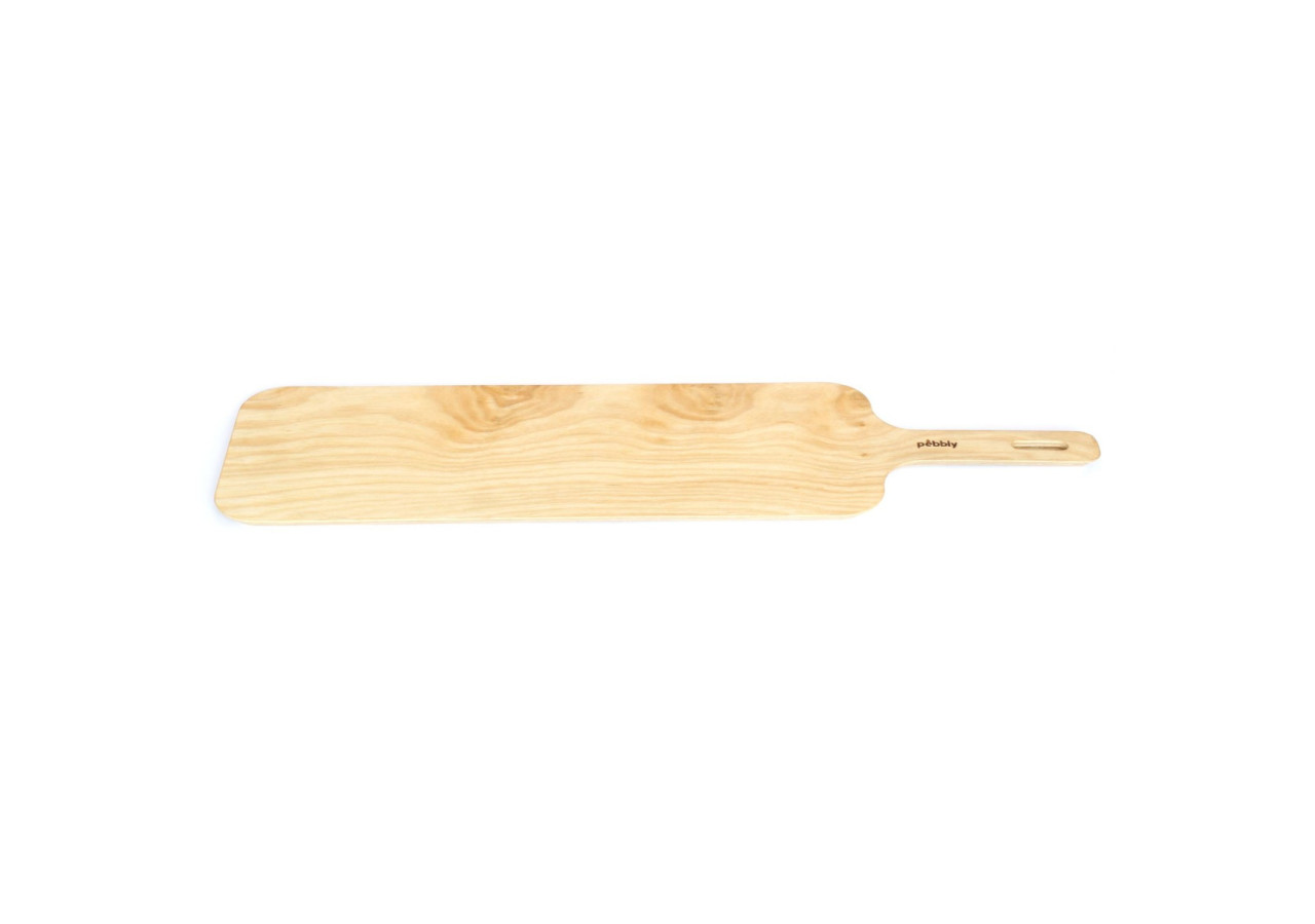 Planche à Découper avec Poignée - 55x15 cm en Bois d'Aulne - PE 813769 - Pebbly