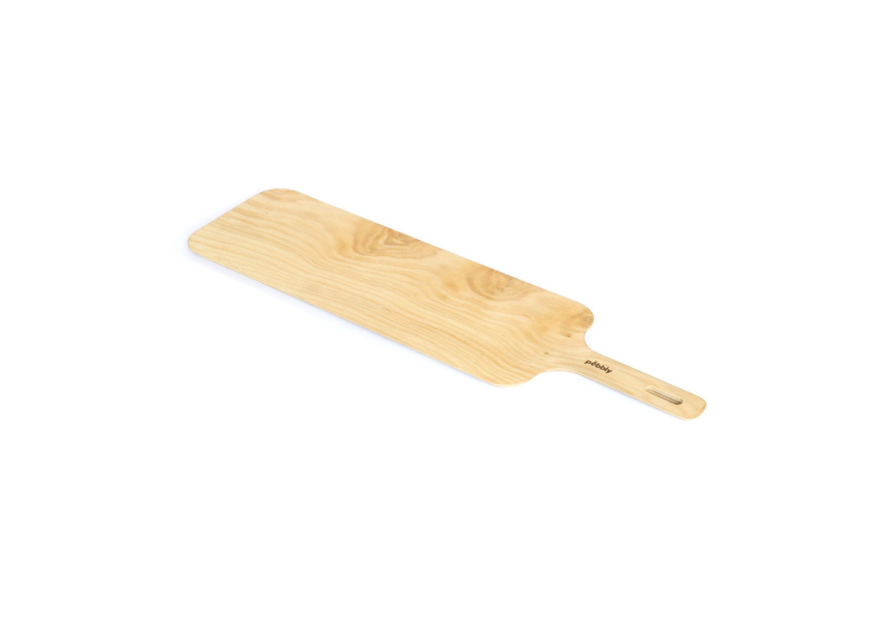 Planche à Découper avec Poignée - 55x15 cm en Bois d'Aulne - PE 813769 - Pebbly