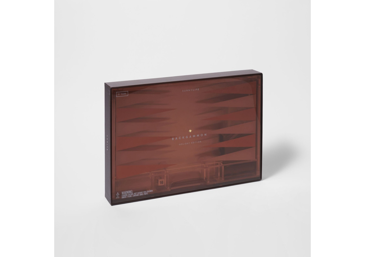 Jeu de Backgammon Lucite - Design moderne et élégant - SU 053829 - Sunnylife
