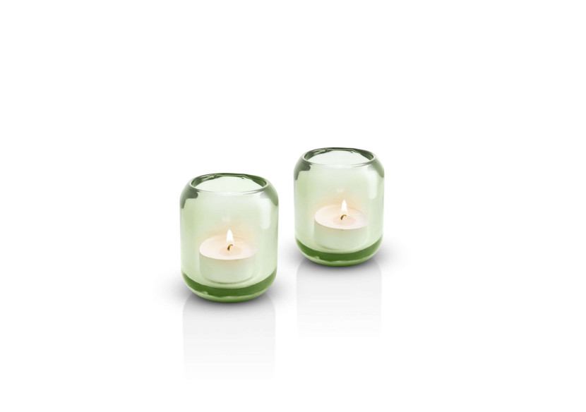 Bougeoir Acorn Jade - Set de 2 en verre UV résistant - ES 216852 - Eva Solo