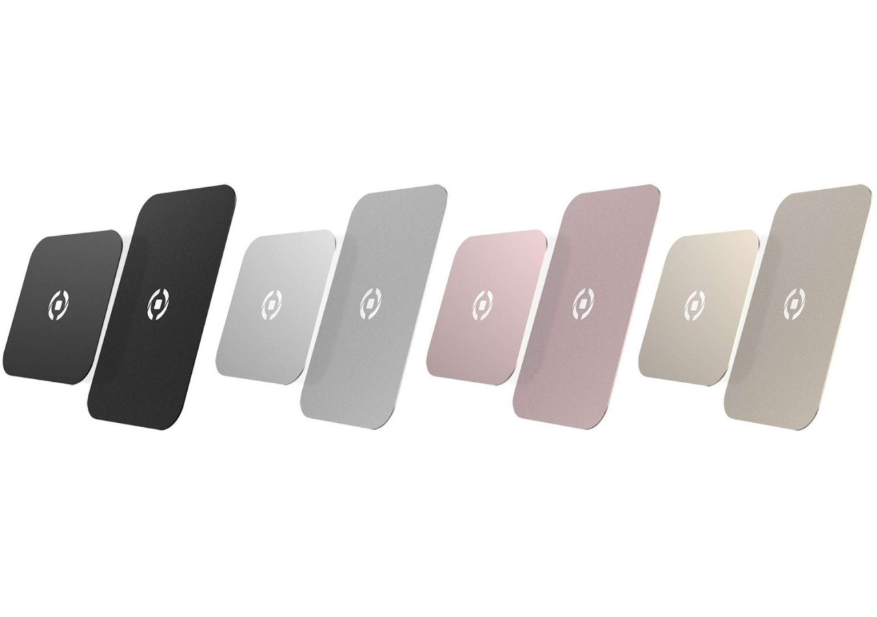 Set de 2 Plaques Magnétiques GhostPlate - Accessoire Pratique pour Smartphone - CE 732266 - Celly