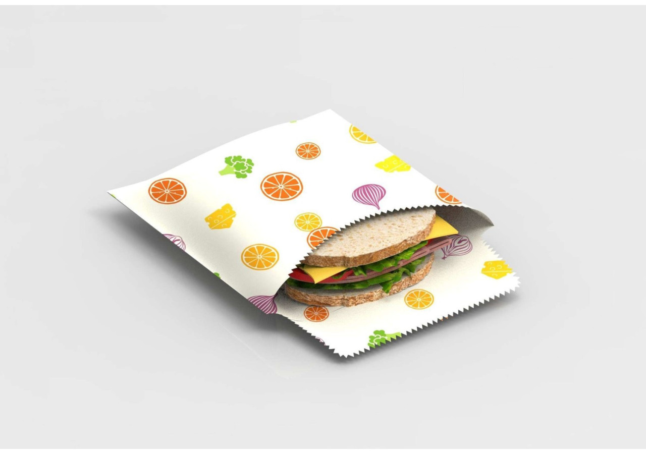 Sac à Collations en Cire d'Abeille - Pratique et Écologique - BW 742932 - Bee's Wax