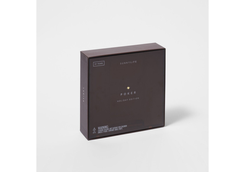 Jeu de Poker Lucite - Ensemble complet avec 200 jetons et cartes - SU 053812 - Sunnylife